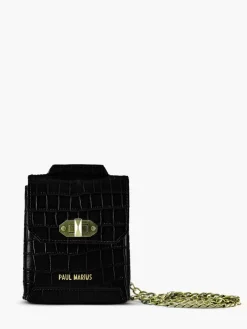 Agathe Alligator - Jet Black