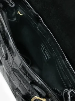 Colette M Alligator - Jet Black