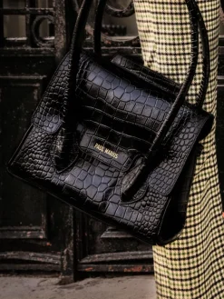 Colette S Alligator - Jet Black