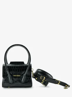 Colette XS Alligator - Jet Black