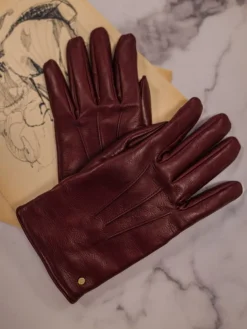 Gloves Men - Burgundy