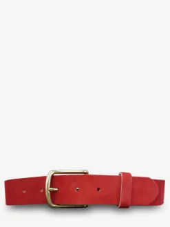 LaCeinture Magnifique Nubuck - 35mm - Carmine Red