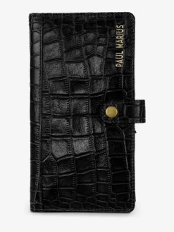 LePortefeuille Charlotte N°2 Alligator - Jet Black