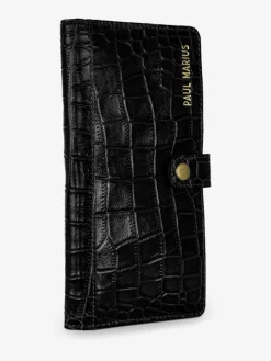 LePortefeuille Charlotte N°2 Alligator - Jet Black