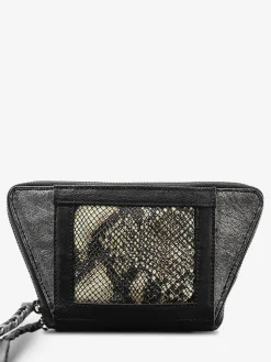 LePortefeuille Emma Python - Silver Black