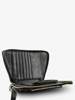 LePortefeuille Emma Python - Silver Black