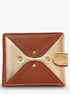 LePortefeuille Louise - Light Brown Gold