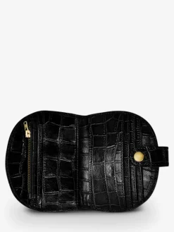 LePortefeuille Manon N°2 Alligator - Jet Black