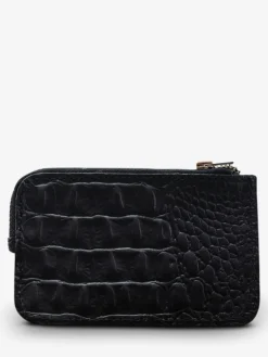 LePorte-monnaie AUGUSTIN Caïman - Black
