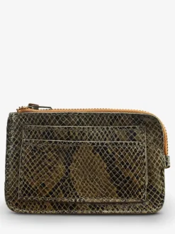 LePorte-monnaie AUGUSTIN Python - Khaki