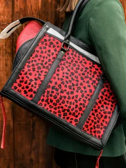LeRive Droite - L - Leopard - Black Red