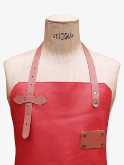 LeTablier En Cuir - Carmine Red