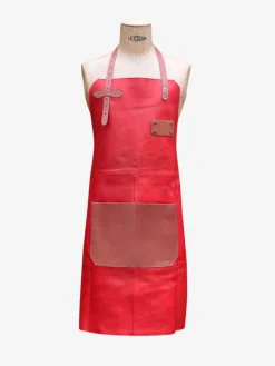 LeTablier En Cuir - Carmine Red