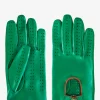 Racing Gloves Men - Green / Light Brown