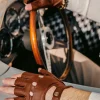 Racing Mittens Men - Light Brown