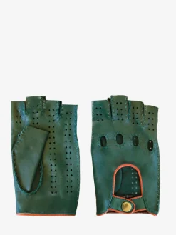Racing Mittens Men Allure - Dark Green / Light Brown
