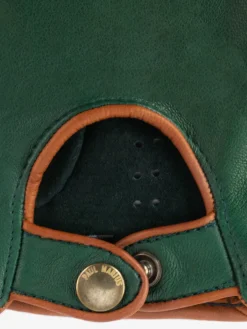 Racing Mittens Men Allure - Dark Green / Light Brown